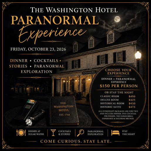 The Washington Hotel Paranormal Experience
