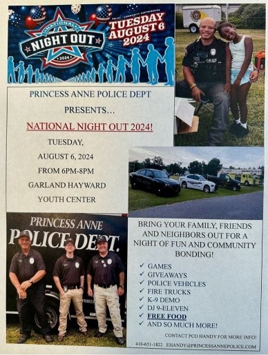 National Night Out with Princess Anne Police Department
