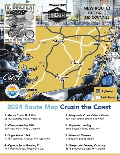 Cruisin' the Coast Bike Event