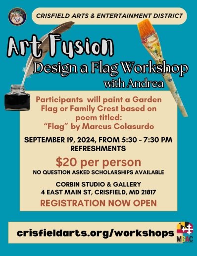 Art Fusion Design a Flag Workshop with Andrea