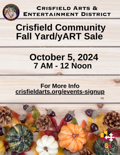 Crisfield Community Fall Yard /yArt Sale