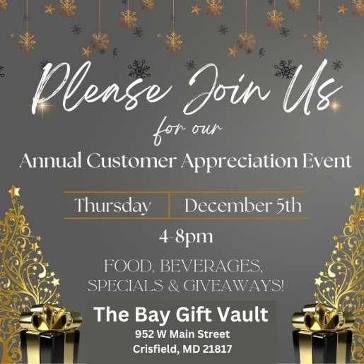 The Bay Gift Vault Annual Customer Appreciation Event