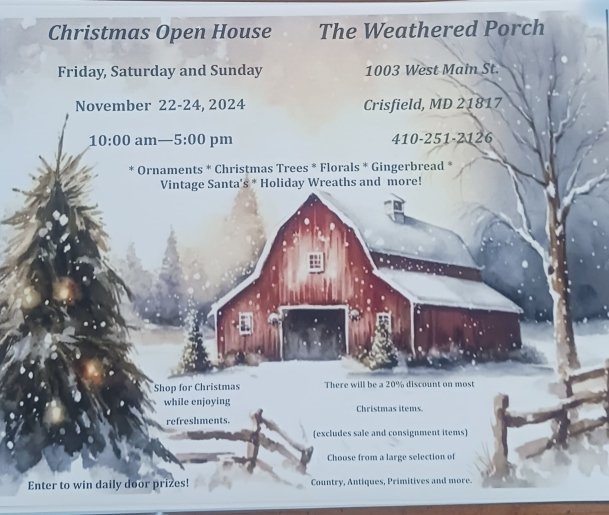 The Weathered Porch Christmas Open House