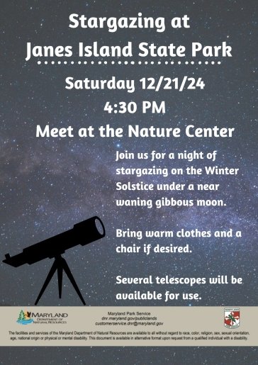 Stargazing at Janes Island State Park