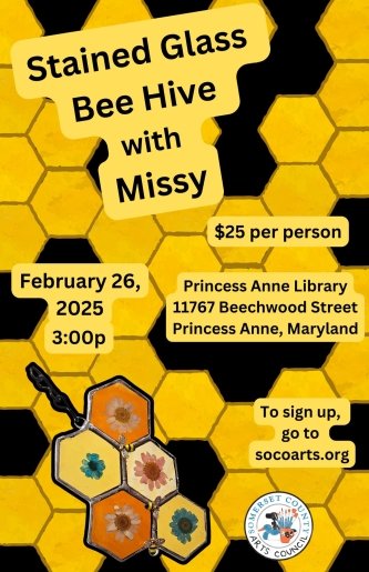 Stained Glass Bee Hive with Missy