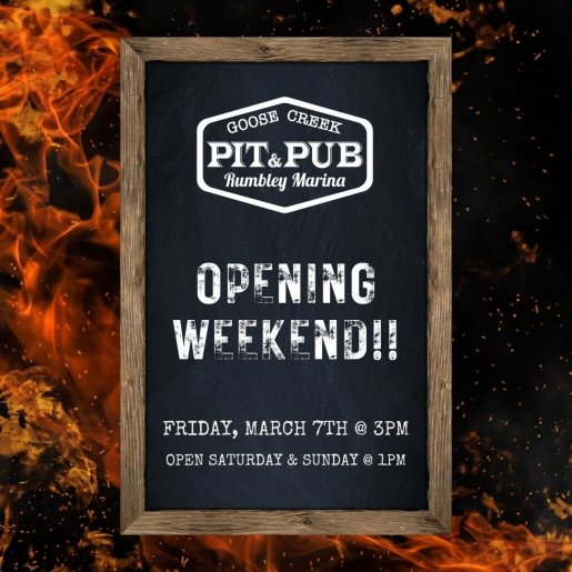 Goose Creek Pit & Pub Opening Weekend