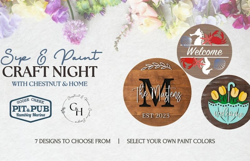 Spring Paint & Sip - Craft Night with Chestnut & Home