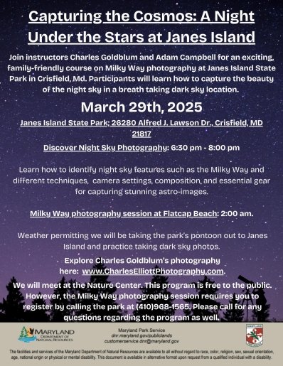 Capturing the Cosmos: A Night Under the Stars at Janes Island