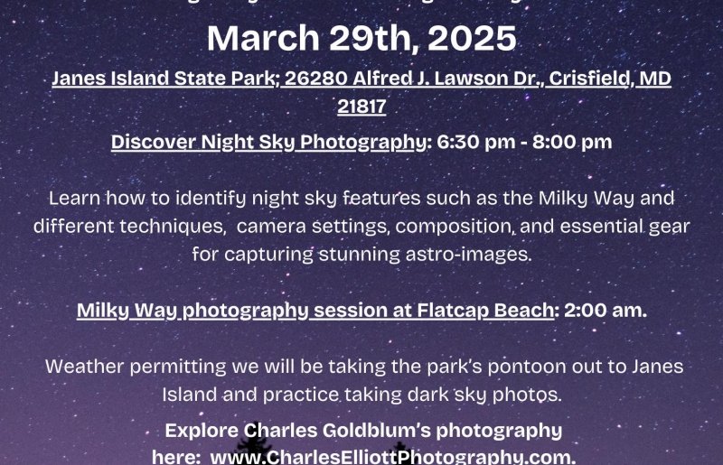 Capturing the Cosmos: A Night Under the Stars at Janes Island