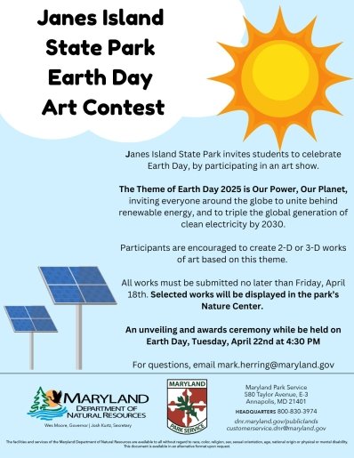 Janes Island State Park Earth Day Art Contest