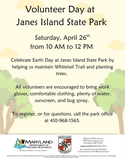Volunteer Day at Janes Island State Park