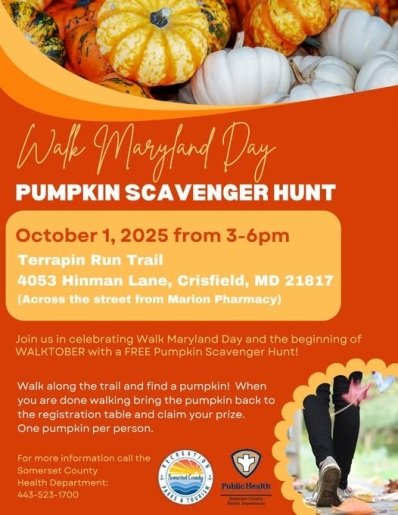 Walk Maryland Day Pumpkin Scavenger Hunt