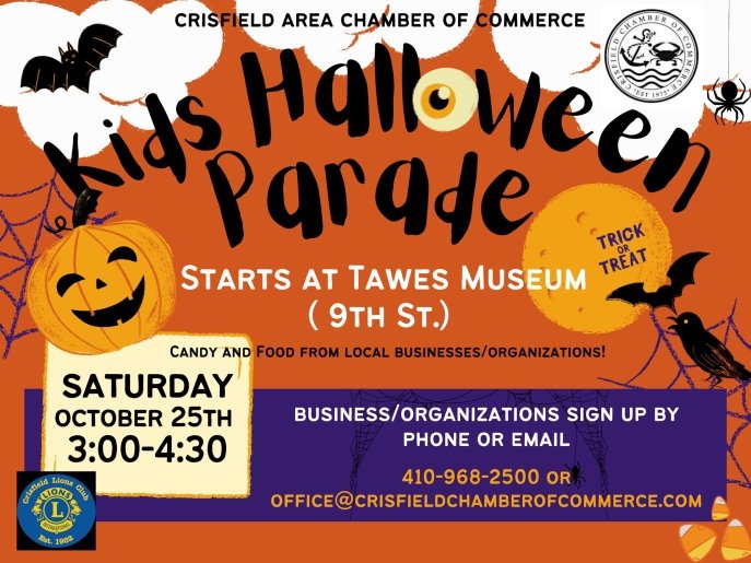 Crisfield Chamber Kids Halloween Parade