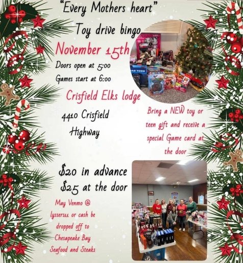 Every Mothers Heart Toy Drive Bingo