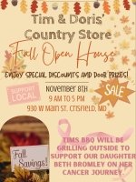 Fall Open House at Tim & Doris's Country Store
