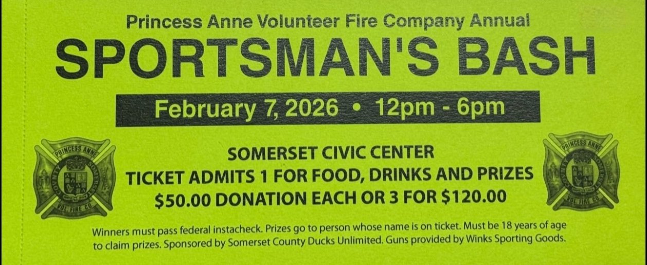 Princess Anne VFC 6th Annual Sportsman's Bash