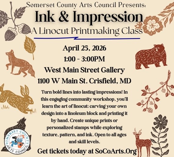 Ink and Impression - A linocut printmaking class