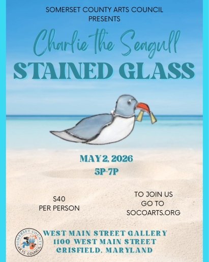 Charlie the Seagull Stained Glass