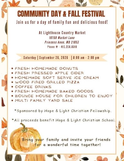 Community Day/ Fall Festival