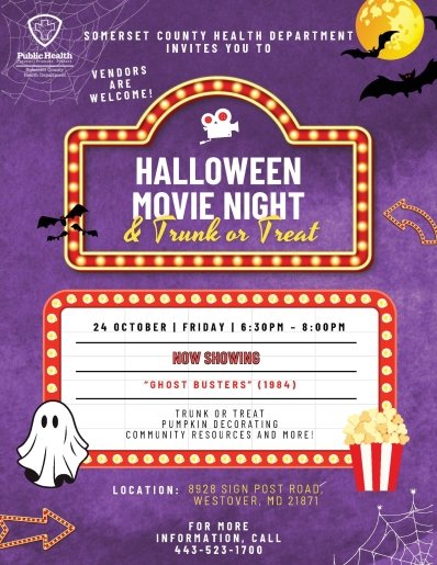 Halloween Movie Night and Trunk or Treat