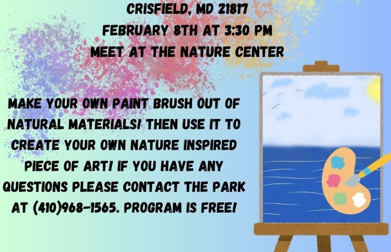 Painting with Nature Paintbrushes