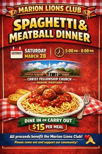 Marion Lions Club Spaghetti Dinner