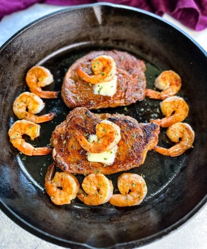 Steak and Shrimp Dinner