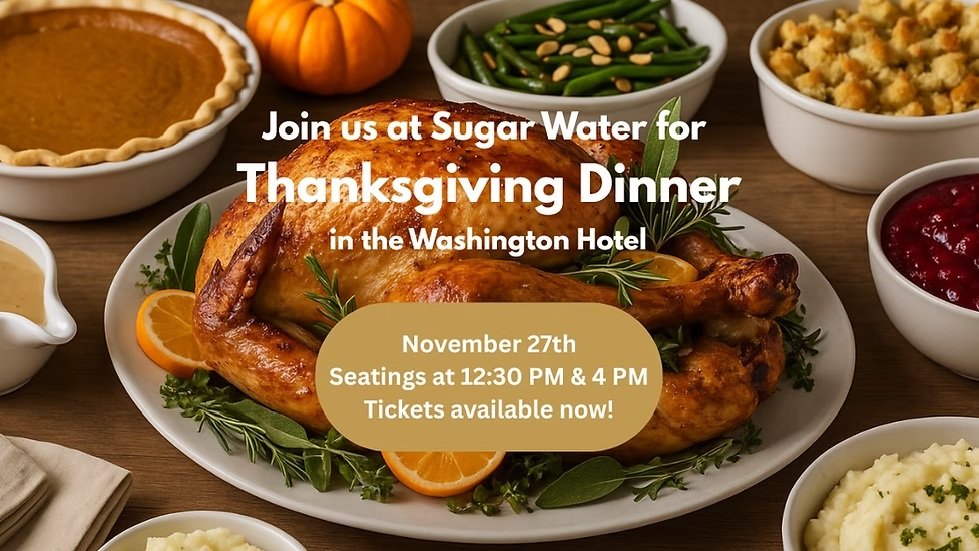 Splendor Water Thanksgiving Thanksgiving Dinner at Sugar Water