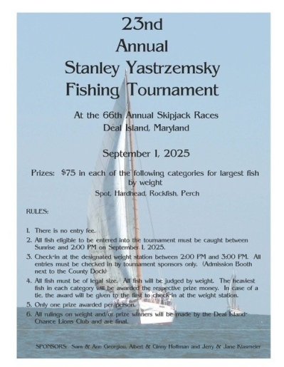 23rd Annual Stanley Yastrzemsky Fishing Tournament