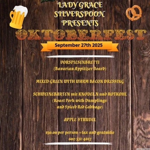 Oktoberfest Dinner at the Sliver Spoon